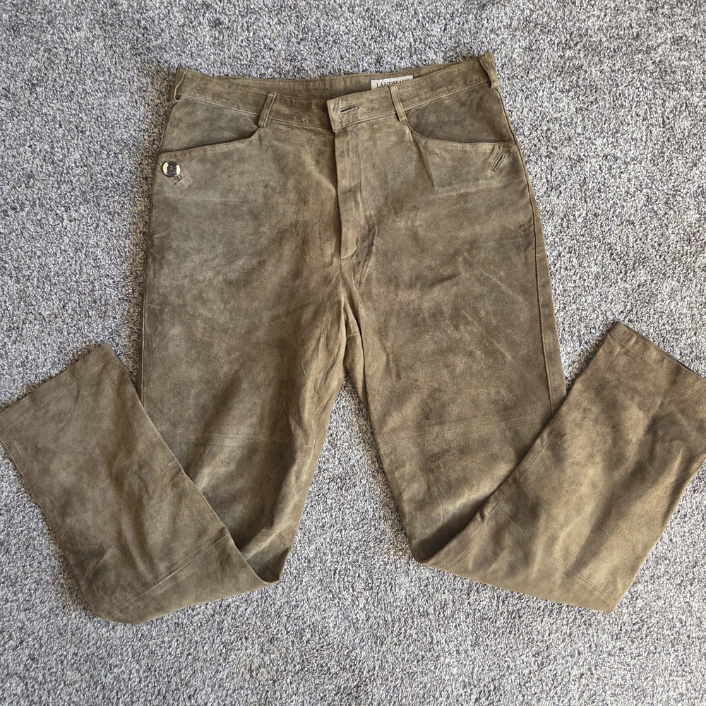 Landhaus Women's Tan Suede Pants